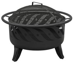 Landmann 23172 Patio Lights Firewave Firepit, Black