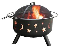 Landmann 28345 Big Sky Stars and Moons Firepit, Black