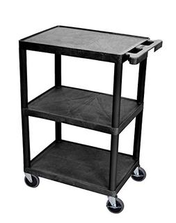 Luxor 3 Shelf Cart with Push Handle