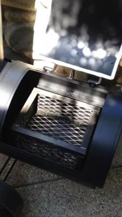BBQ Smoker Charcoal wood basket Brinkman Trailmaster Vertica