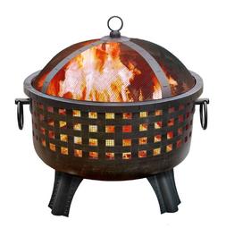 Landmann USA Garden Lights Savannah Firebowl, Antique Bronze