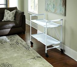 Cosco Indoor/Outdoor Folding Serving Cart White