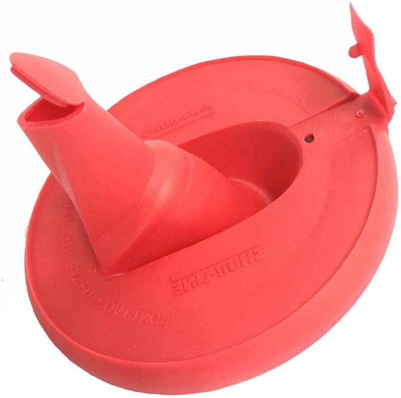 Easy Pour Store No Mess Paint Can Spout Spill Proof Lid Red 