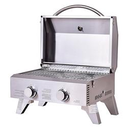 Giantex Propane Tabletop Gas Grill Stainless Steel Two-Burne