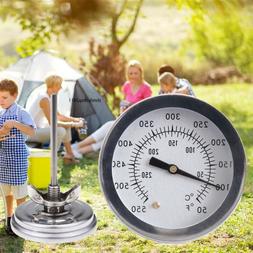 Stainless Steel BBQ Smoker Grill Thermometer Kitchen Tempera