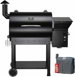 Z-grills Wood Pellet BBQ Grill and Smoker with Digital Tempe